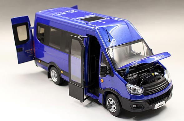 1 24 Scale Diecast Iveco Daily Van Collectible Model Blue 